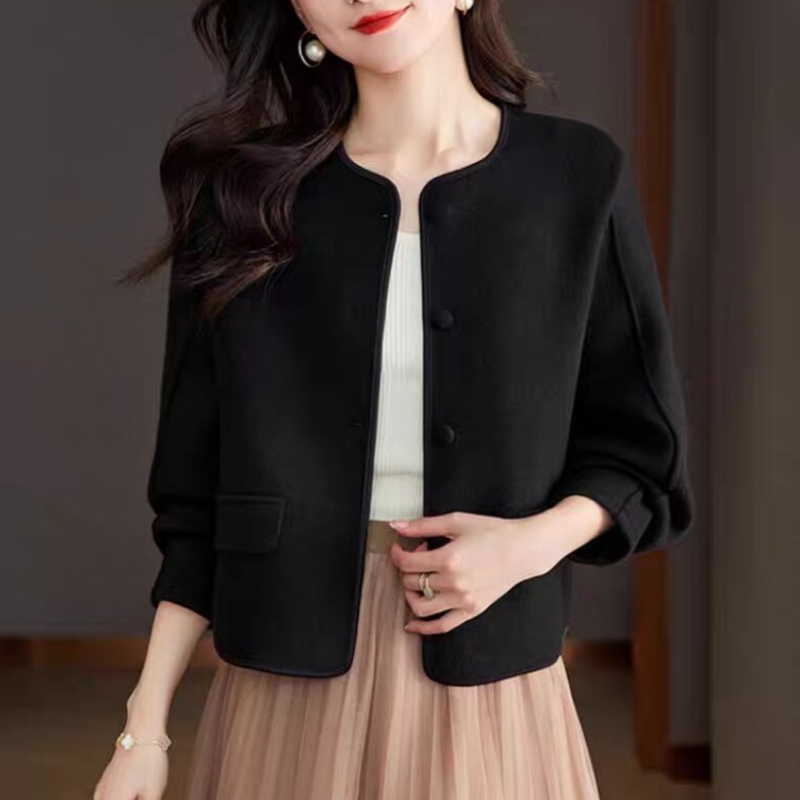 優雅氣質超好看開襟衫短外套 小香風搭配連身裙外搭