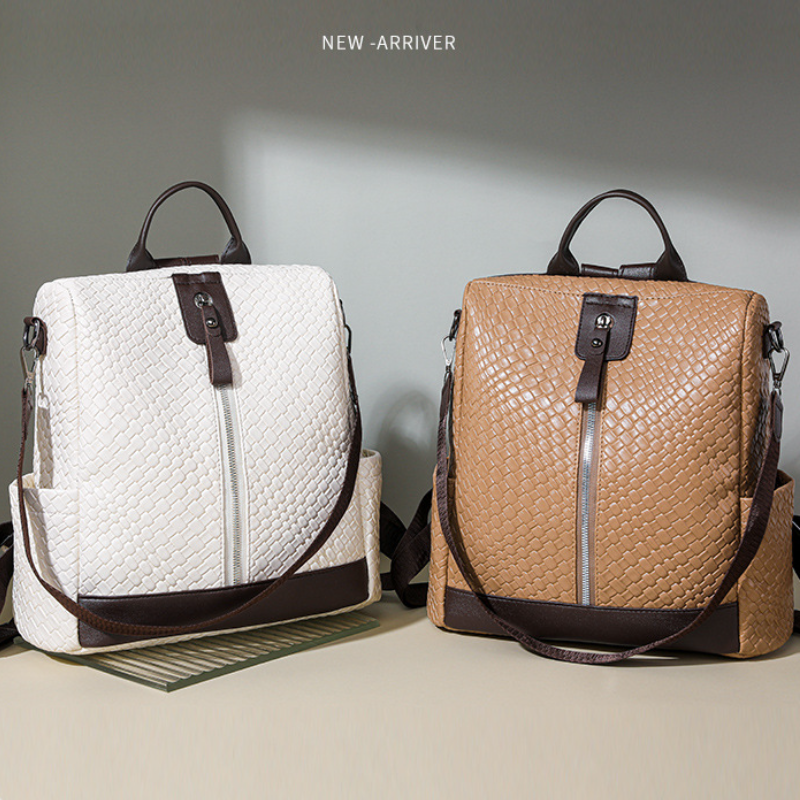 歐美復古雙肩背包—休閒防盜設計，戶外旅行必備