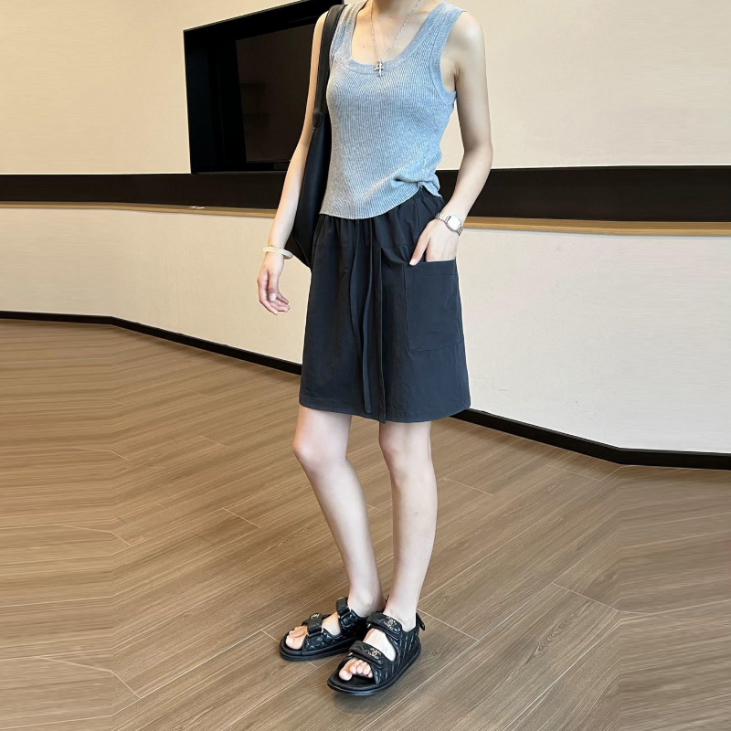 抗UV高腰A字褲裙 濕熱天專屬 薄款顯瘦寬鬆大碼短褲褲裙