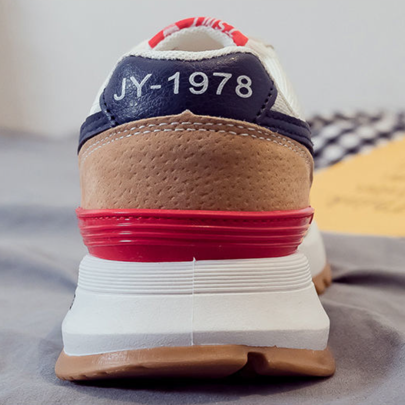 韓版透氣休閒運動鞋-阿甘鞋風格 男女同款網面小白鞋