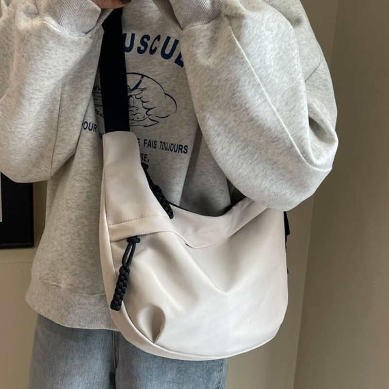 韓系 ‧ 單肩托特餃子包通勤出遊大容量