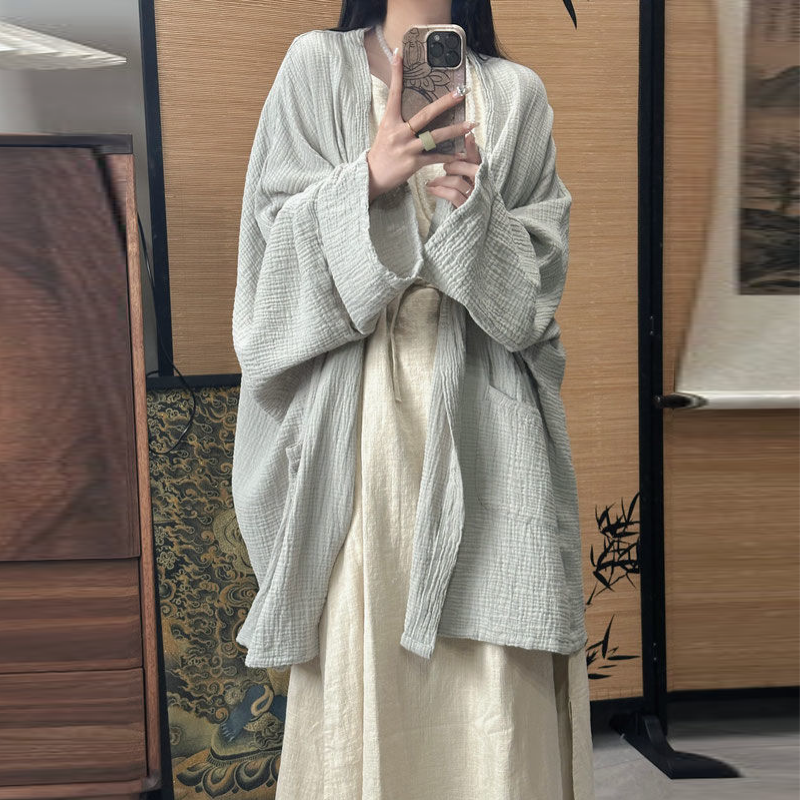 【單品可選】清冷風口袋襯衫開襟衫連身裙套裝