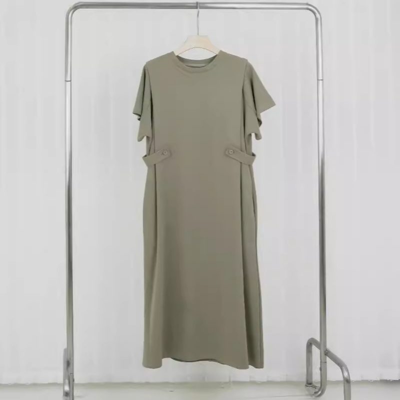 日版設計款連身裙 華麗寬鬆顯瘦洋裝