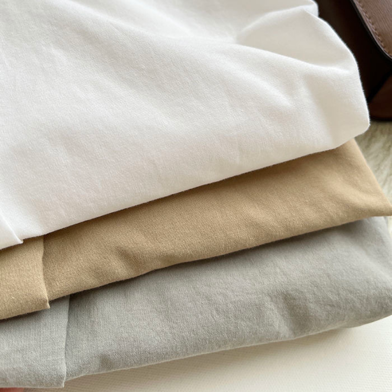 韓系chic 立領 壓褶 不規則 素面 簡約 襯衫