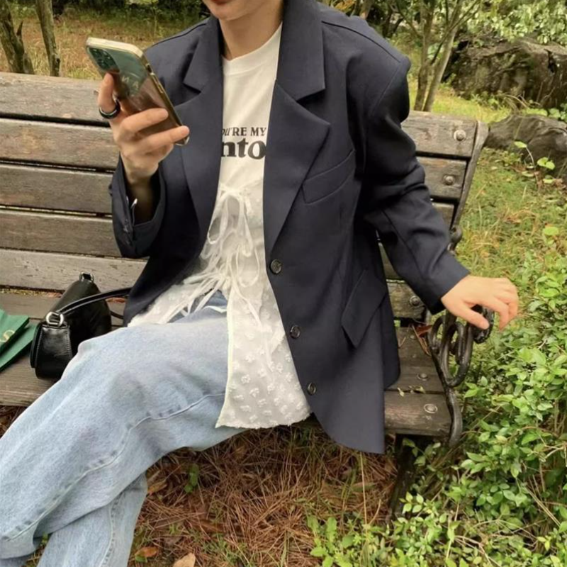 綁帶透膚小罩衫(疊穿)