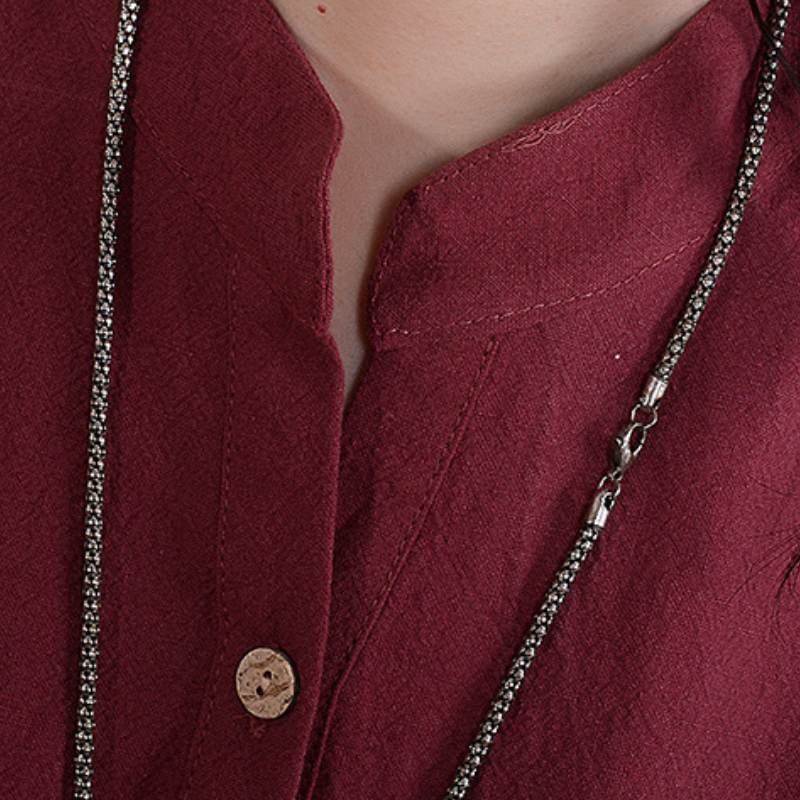 秋季韓版休閒立領寬鬆顯瘦長袖連身裙 大尺碼洋裝