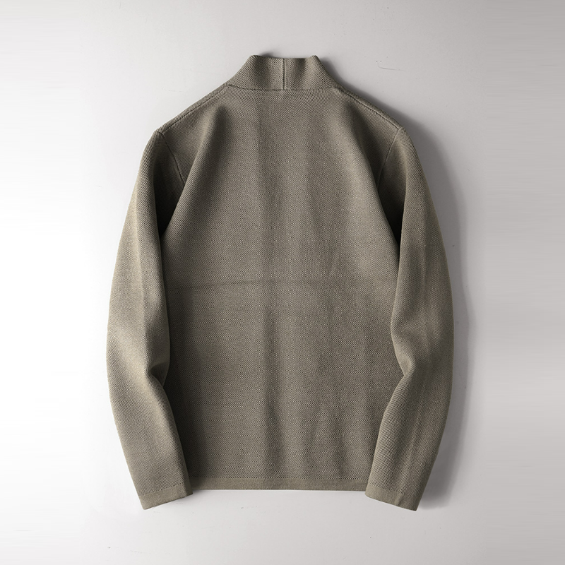 高級感商務休閒修身帥氣百搭外穿針織開衫外套