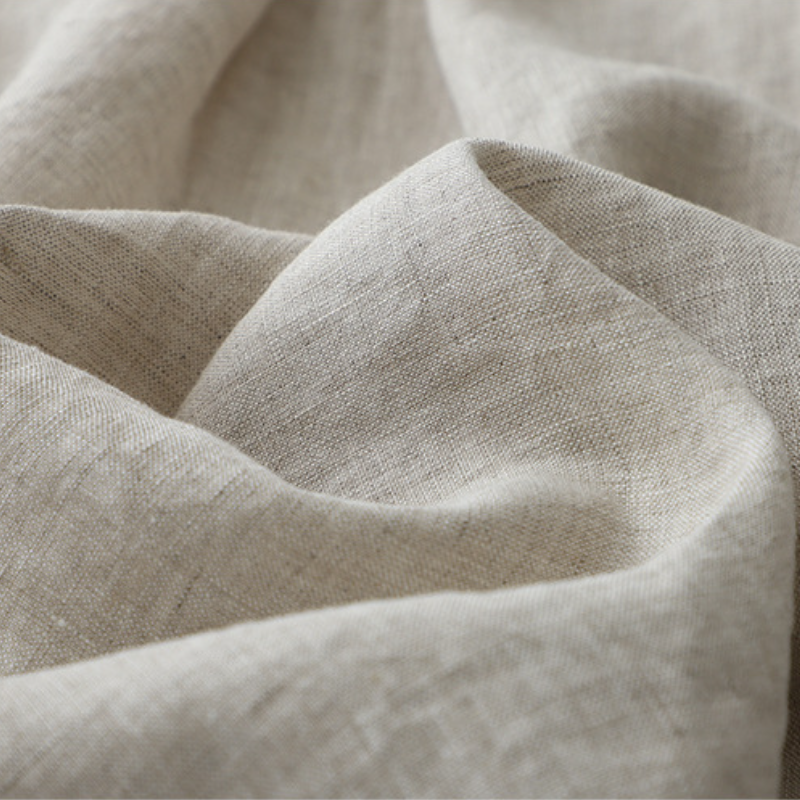 亞麻襯衫立領七分袖 寬鬆大尺寸日系棉麻上衣