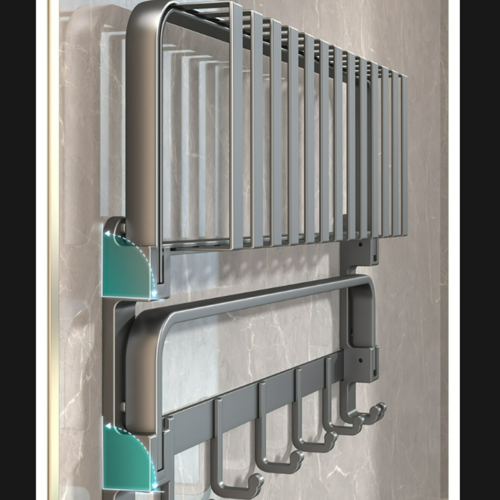 Escobilla de baño Espacio Gris Almacenamiento de baño Gancho para escobilla de baño Escobilla de baño Colgante de baño - details 2