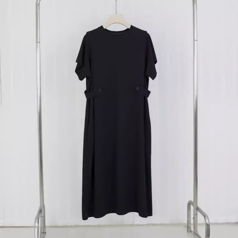 日版設計款連身裙 華麗寬鬆顯瘦洋裝