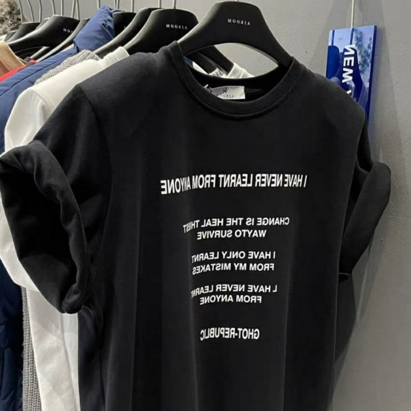 韓國東大門韓系潮流字母印花短袖上衣