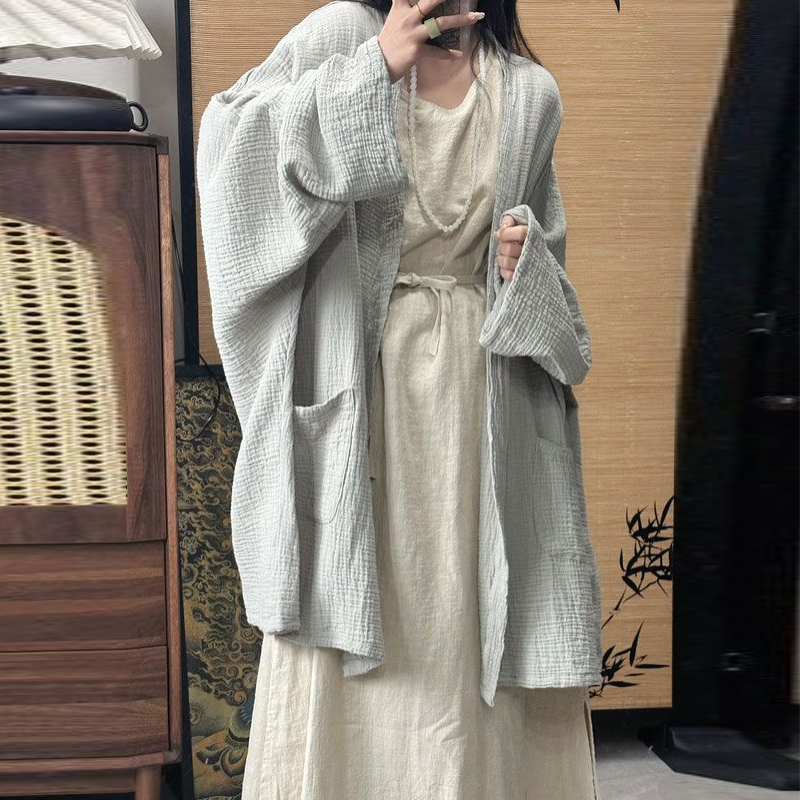 【單品可選】清冷風口袋襯衫開襟衫連身裙套裝