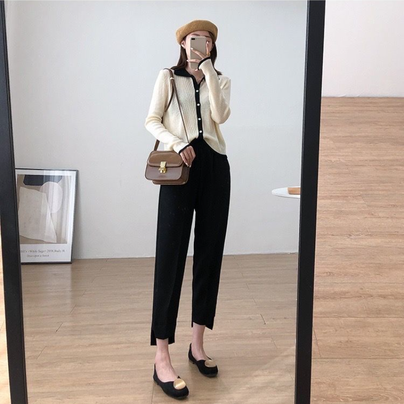 哈倫褲女 胖mm 超大尺寸 顯瘦 煙管褲 ins潮流寬鬆 休閒 九分褲