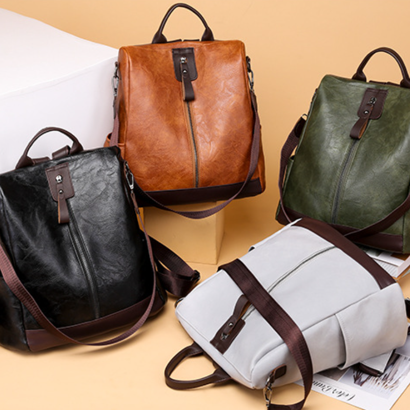 歐美復古雙肩背包—休閒防盜設計，戶外旅行必備