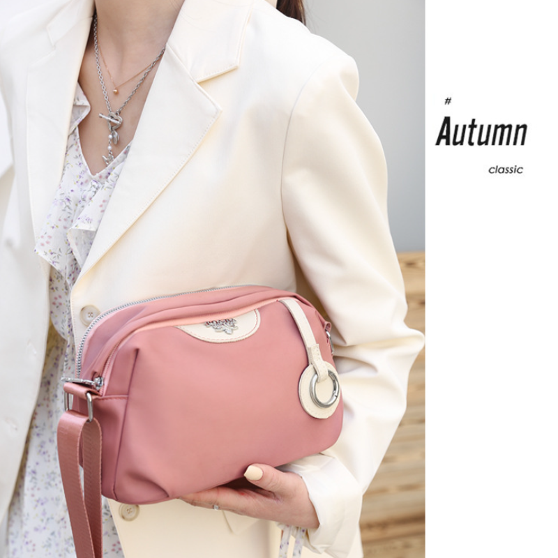 【火爆促銷，買一送一】新款牛津布斜跨休閒女包 高品質布料 柔軟 防水 耐磨