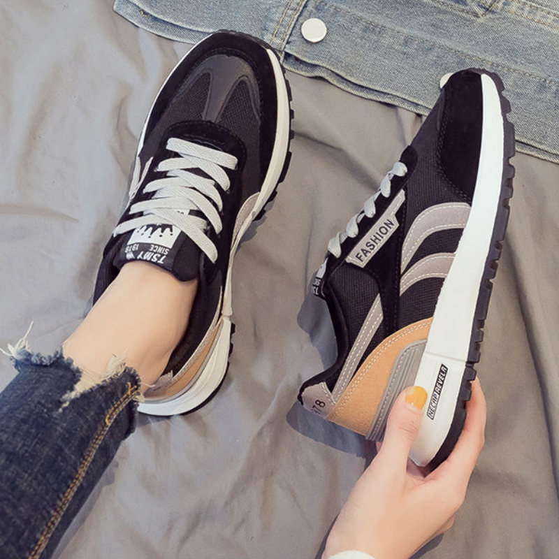 韓版透氣休閒運動鞋-阿甘鞋風格 男女同款網面小白鞋