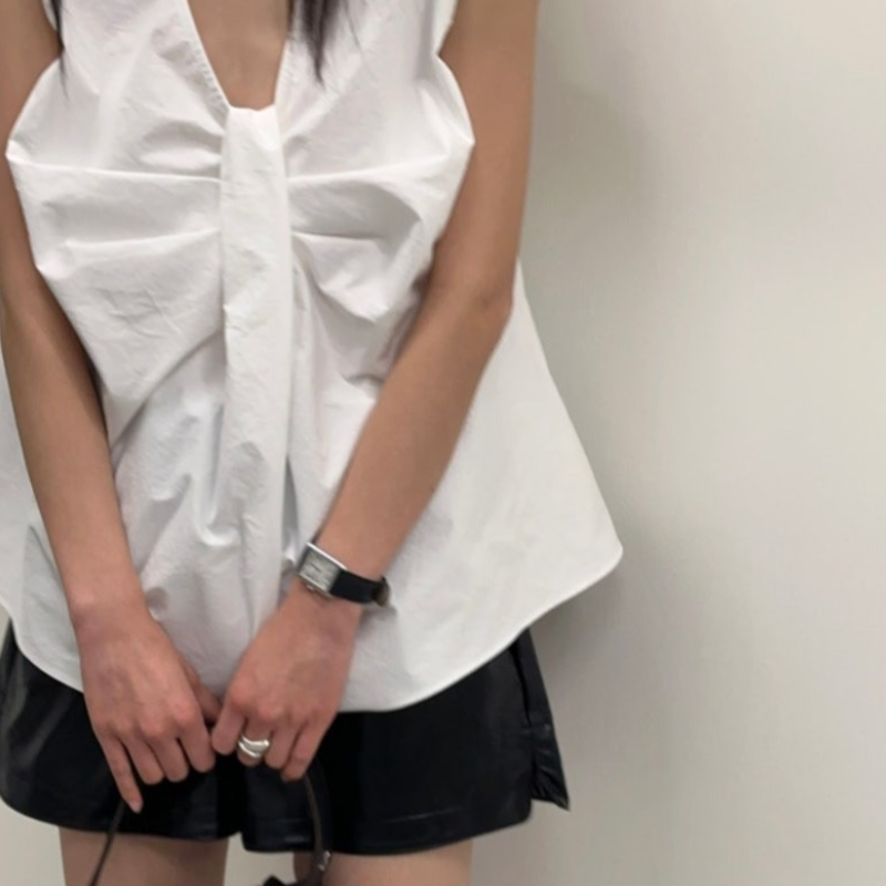 背心吊帶套頭夏季簡約正反穿襯衫