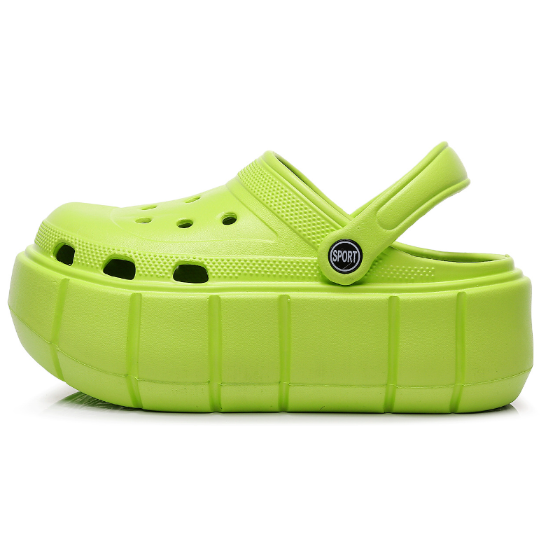 雲朵柔軟觸感涼鞋 夏日沙灘兩穿包頭涼拖水鞋 厚底增高 時尚外穿