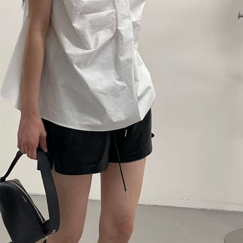 背心吊帶套頭夏季簡約正反穿襯衫