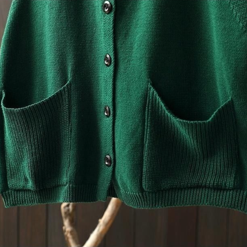 文藝連帽針織背心-秋冬寬鬆休閒雙口袋無袖外穿設計