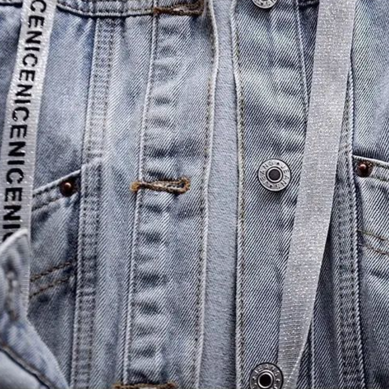 韓版寬鬆牛仔外套短款連帽夾克多口袋百搭上衣秋冬