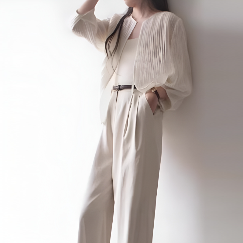 輕盈薄款防曬外套 七分袖通勤襯衫外搭