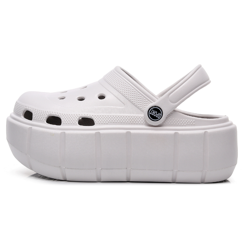 雲朵柔軟觸感涼鞋 夏日沙灘兩穿包頭涼拖水鞋 厚底增高 時尚外穿