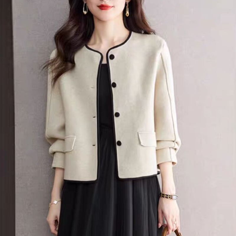 優雅氣質超好看開襟衫短外套 小香風搭配連身裙外搭