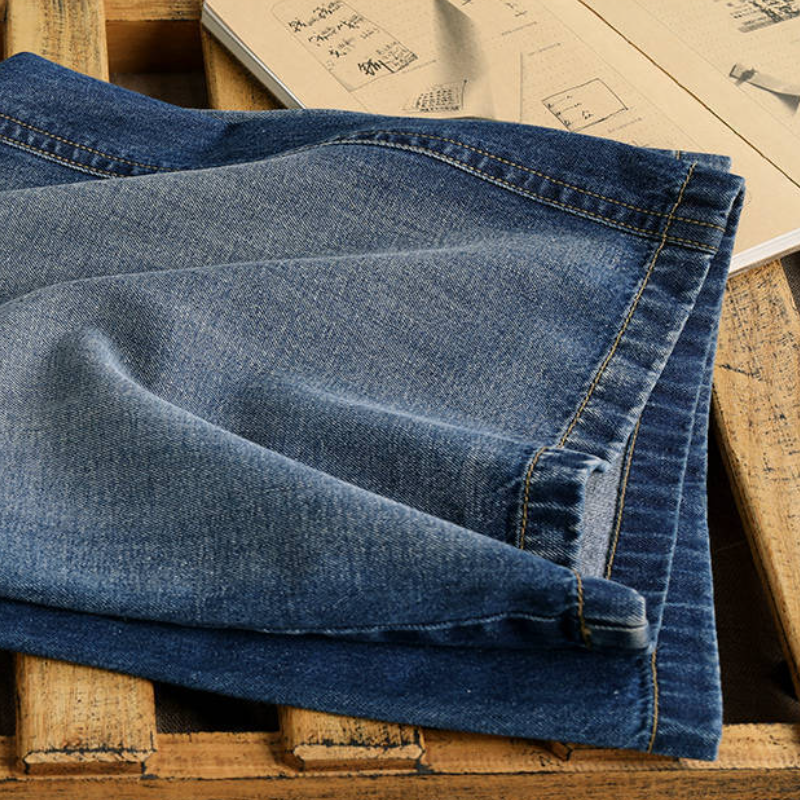 韓系．拖地牛仔褲 懷舊牛仔褲 復古新款高腰顯瘦寬寬鬆拖地牛仔長褲