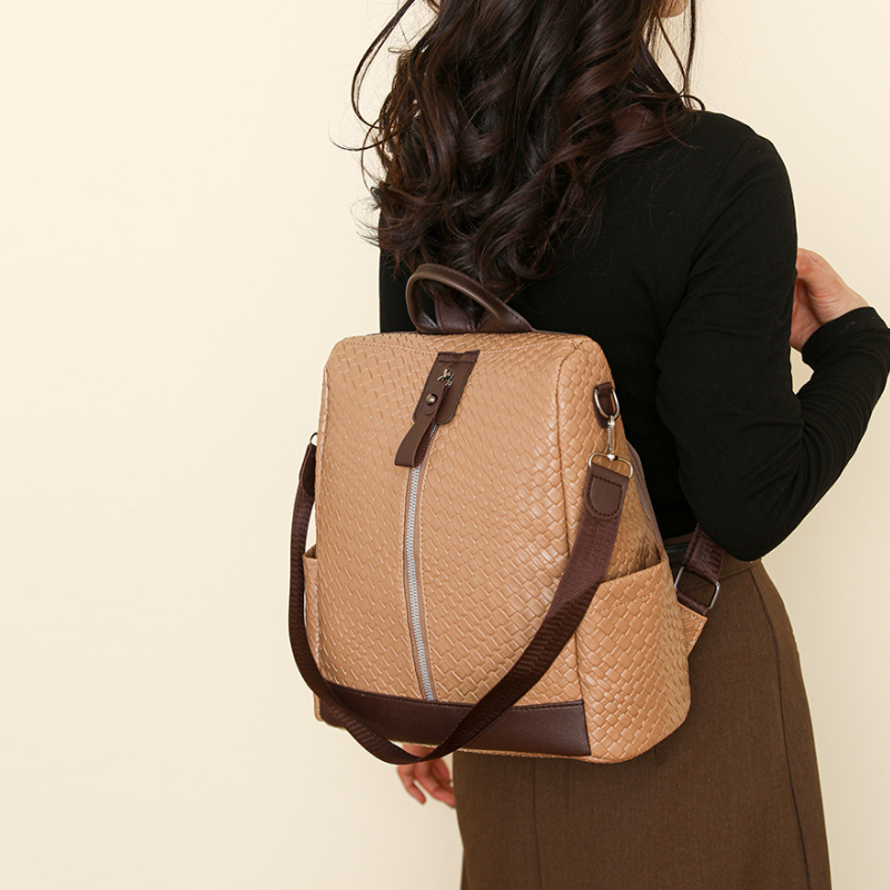 歐美復古雙肩背包—休閒防盜設計，戶外旅行必備